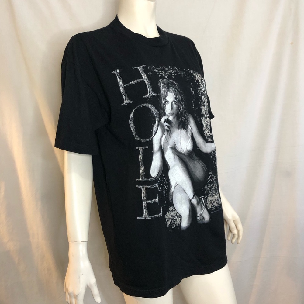Hole vintage 1999 rare concert t shirt Courtney Love on the front size large - Picture 3 of 16